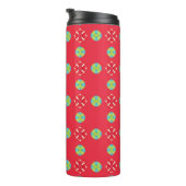 Weihnachtsmuster Charm 03 - Thermosbecher (Nach rechts gedreht)