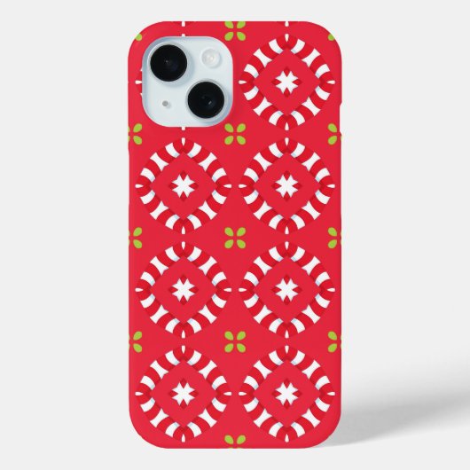 Weihnachtsmuster Charm 04 - Case-Mate iPhone Hülle (Rückseite)