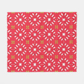 Weihnachtsmuster Charm 04 - Fleecedecke (Vorderseite (Horizontal))