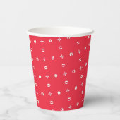 Weihnachtsmuster Charm 09 - Pappbecher (Rückseite)