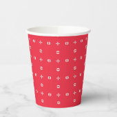 Weihnachtsmuster Charm 09 - Pappbecher (Links)