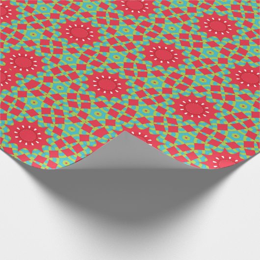 Weihnachtsmuster Charm  Geschenkpapier (Ecke)