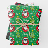 Weihnachtsmuster der Alien Geschenkpapier Set (Beispiel)