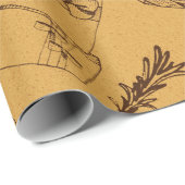Weihnachtsmuster der Geschenkboxen Geschenkpapier (Rolleneckpunkt)