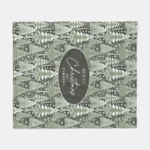 Weihnachtsmuster der Grünen Erde#6 ID1009 Fleecedecke (Vorderseite (Horizontal))