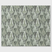 Weihnachtsmuster der Grünen Erde#6 ID1009 Geschenkpapier (Flach)