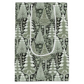 Weihnachtsmuster der Grünen Erde#6 ID1009 Mittlere Geschenktüte (Rückseite)