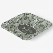 Weihnachtsmuster der Grünen Erde#6 ID1009 Pappteller (Gewinkelt)