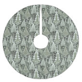 Weihnachtsmuster der Grünen Erde#6 ID1009 Polyester Weihnachtsbaumdecke (Vorderseite)