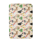 Weihnachtsmuster der Katzen Badematte (Vorderseite Vertikal)