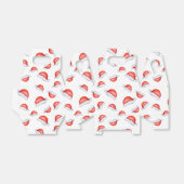 Weihnachtsmuster der Weihnachtsmannmütze Geschenkschachtel (Ungefaltet)