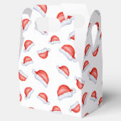 Weihnachtsmuster der Weihnachtsmannmütze Geschenkschachtel (Geöffnet)