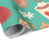 Weihnachtsmuster Design Geschenk Thema Geschenkpapier (Rolleneckpunkt)