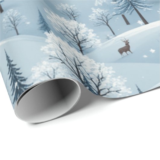 Weihnachtsmuster Design weiß Geschenkpapier (Rolleneckpunkt)