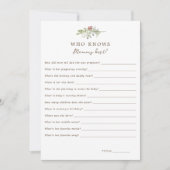 Weihnachtsmuster, die Mommy Best Game Card kennen Einladung (Vorderseite)