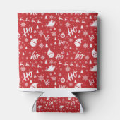 Weihnachtsmuster Dosenkühler (Rückseite)