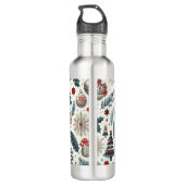 Weihnachtsmuster Edelstahlflasche (Rückseite)