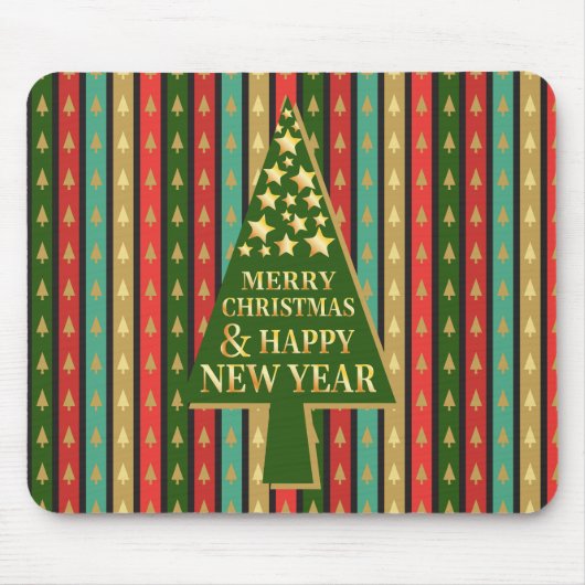 Weihnachtsmuster - Elegantes und elegantes Baum-De Mousepad (Vorne)