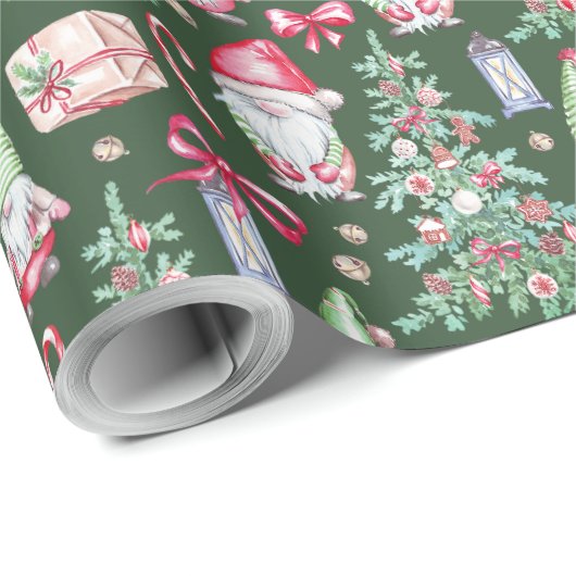 Weihnachtsmuster Farbe Geschenk Geschenkpapier (Rolleneckpunkt)