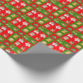 Weihnachtsmuster feiern geschenkpapier (Ecke)