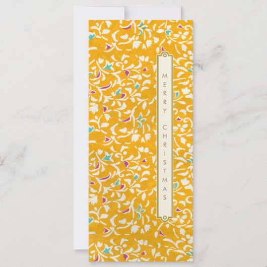 Weihnachtsmuster Feiertagskarte (Vorderseite)