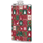 Weihnachtsmuster Flachmann (Links)