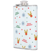 Weihnachtsmuster Flachmann (Links)