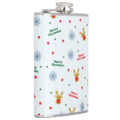 Weihnachtsmuster Flachmann (Rechts)