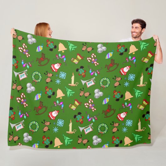 Weihnachtsmuster Fleece Decke, 3 Größen (Beispiel)