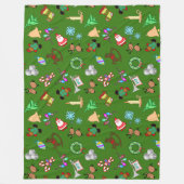 Weihnachtsmuster Fleece Decke, 3 Größen (Vorderseite)