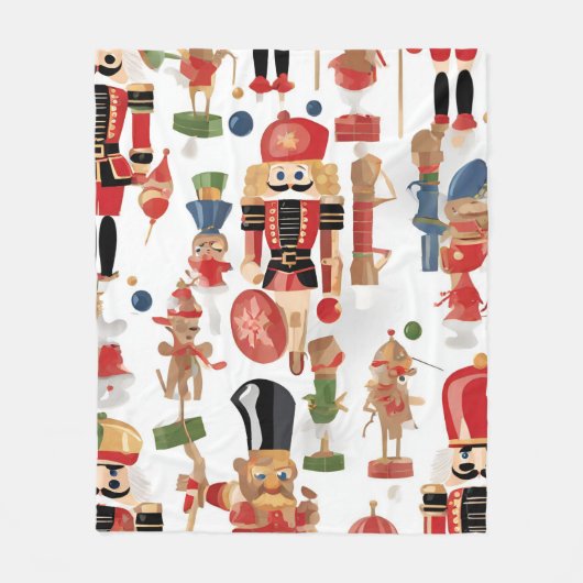 Weihnachtsmuster Fleecedecke (Vorderseite)