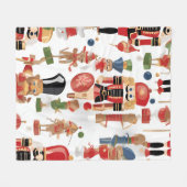 Weihnachtsmuster Fleecedecke (Vorderseite (Horizontal))