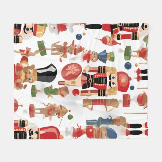 Weihnachtsmuster Fleecedecke (Vorderseite (Horizontal))