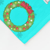 Weihnachtsmuster   fleecedecke (Ecke)