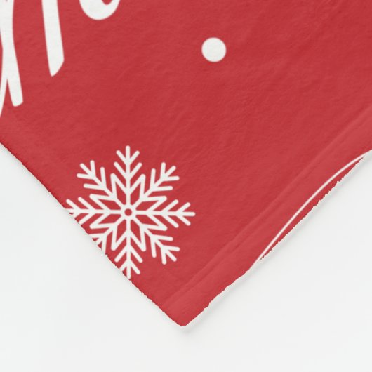 Weihnachtsmuster Fleecedecke (Ecke)