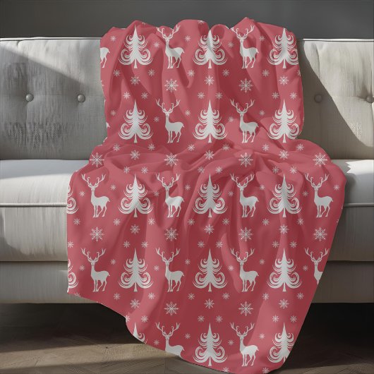 Weihnachtsmuster Fleecedecke