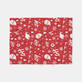 Weihnachtsmuster Fleecedecke (Vorderseite (Horizontal))