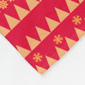 Weihnachtsmuster Fleecedecke (Ecke)