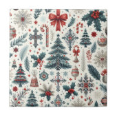 Weihnachtsmuster Fliese (Vorderseite)