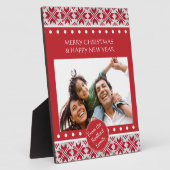 Weihnachtsmuster Fotoplatte (Seite)