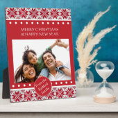 Weihnachtsmuster Fotoplatte (Seite)
