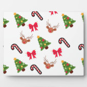 Weihnachtsmuster Fotoplatte (Vorderseite)