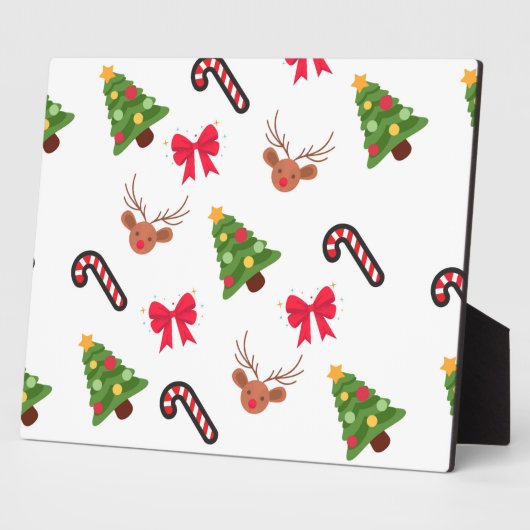 Weihnachtsmuster Fotoplatte (Seite)