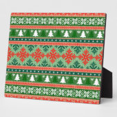 Weihnachtsmuster Fotoplatte (Seite)