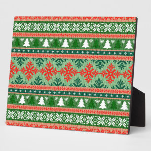 Weihnachtsmuster Fotoplatte