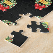 Weihnachtsmuster, frohe Weihnachten im Kraut Puzzle (Seite)