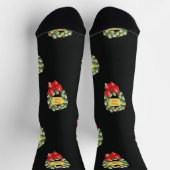 Weihnachtsmuster, frohe Weihnachten im Kraut Socken (Oben)