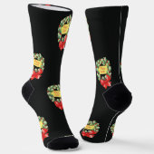 Weihnachtsmuster, frohe Weihnachten im Kraut Socken (Gewinkelt)