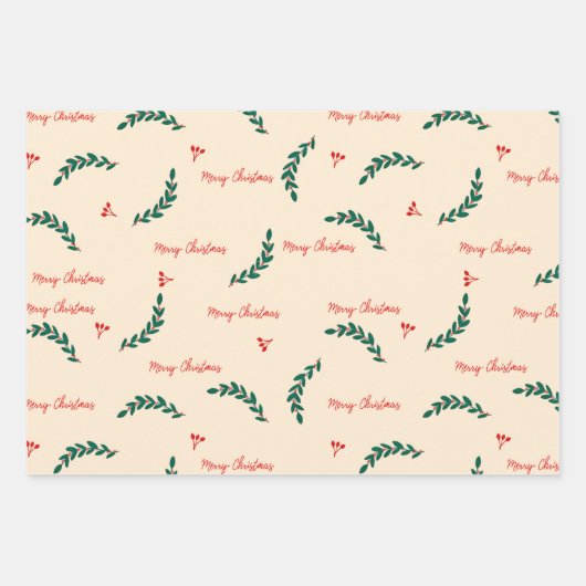 Weihnachtsmuster für Blätter (Vorderseite 2)