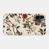 Weihnachtsmuster für Rustikale Vögel und Poinsetti Case-Mate iPhone Hülle (Rückseite (Horizontal))